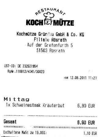 sdig Hffner Kochmtze Restaurant